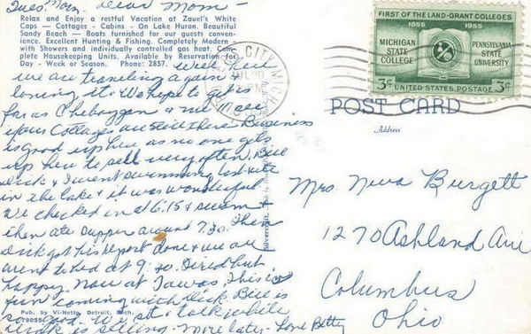 Zauels White Caps Cottages and Cabins - Old Postcard (newer photo)